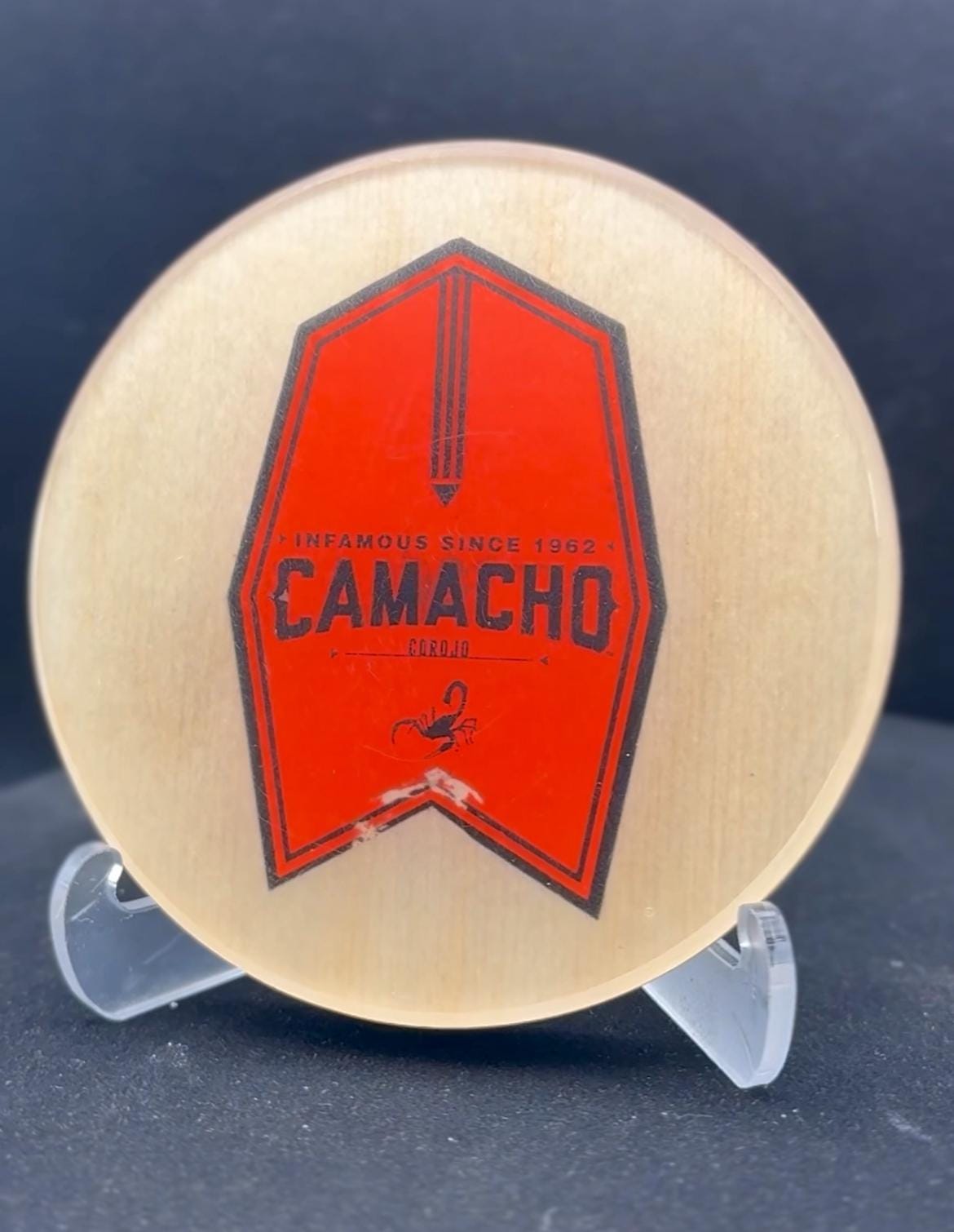 Camacho Cigar Art Coasters | Contemporary Cigar Artwork | Birch Wood | Man Cave Decor | Bourbon Coaster