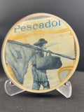 Pescador Cigar Art Coasters | Vintage Cigar Label Artwork | Handmade Barware | Bourbon Bar | Whiskey Lounge
