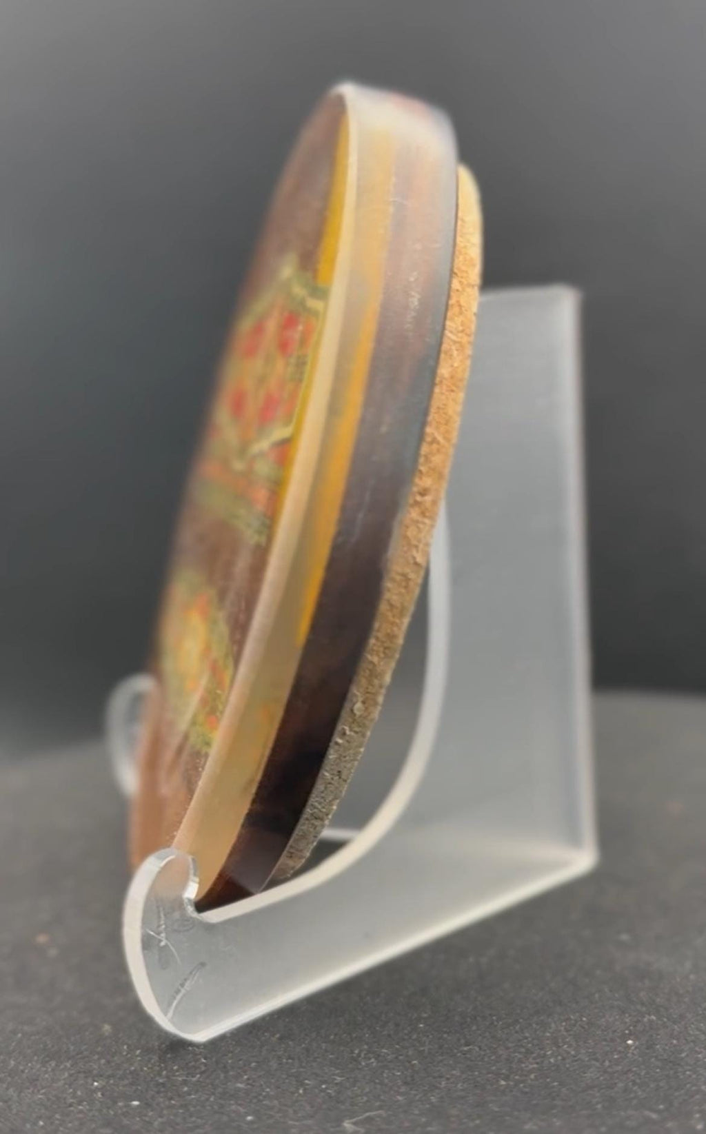Oliva V Maduro Cigar Art Coasters | Luxury Walnut  | Vintage Box Art | Bourbon Bar