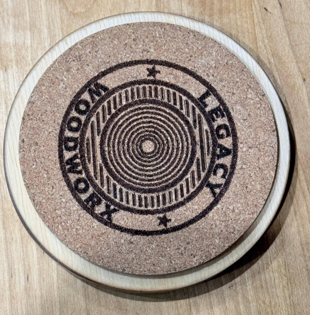 Vegas 5 Gold Cigar Art Coasters | Contemporary Cigar Artwork | Baltic Birch Wood | Man Cave