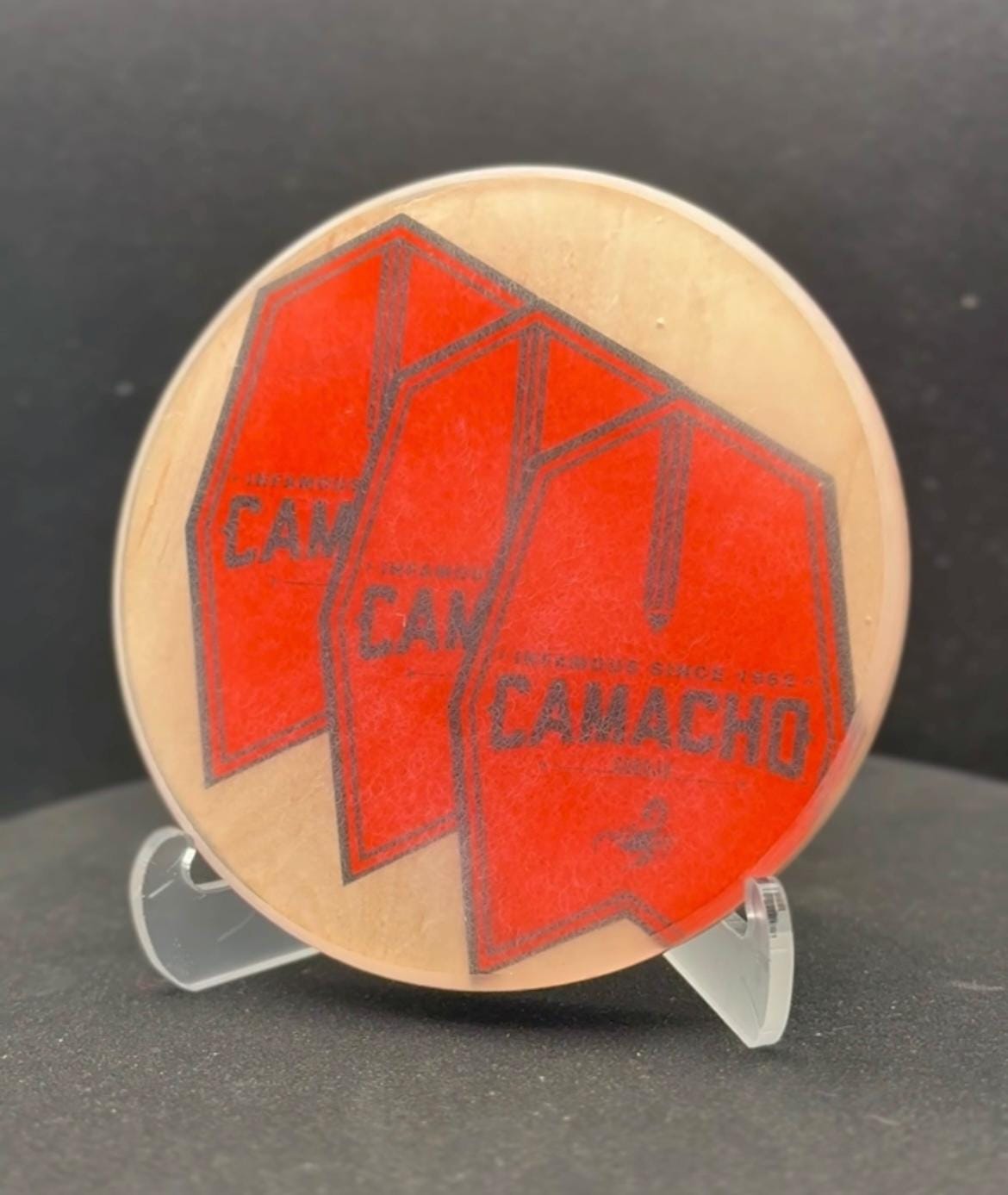 Camacho Cigar Art Coasters | Contemporary Cigar Artwork | Birch Wood | Man Cave Decor | Bourbon Coaster